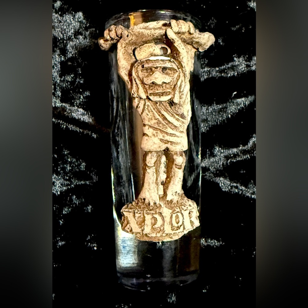 Double Shot Glass Xplor Park Mexico Mayan Ancient Civilization Theme